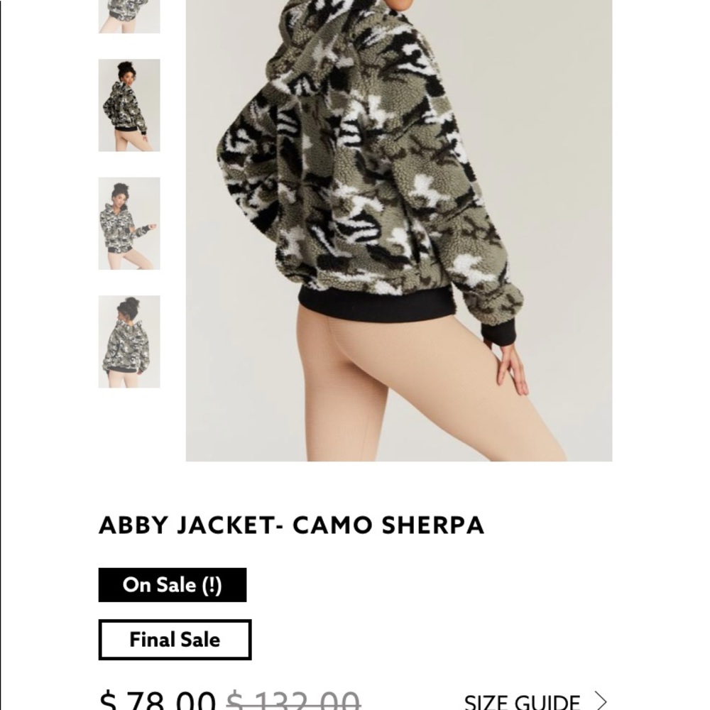Strut This sherpa cammo jacket size small.Bran New